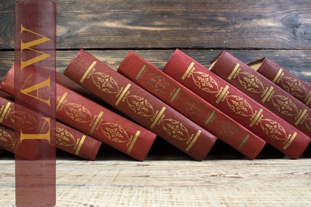 Law and Justice, Legality concept, Judge Gavel on a wooden background, Law library concept.の写真素材