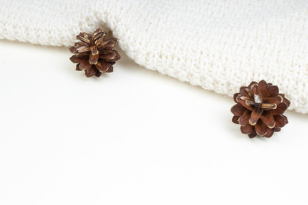 Sweater or scarf fabric texture large knitting. Knitted jersey background with a relief pattern....