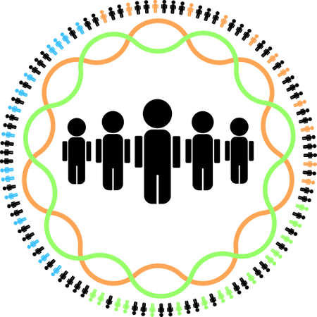 Visual representation of genetic studies in human populationsのイラスト素材