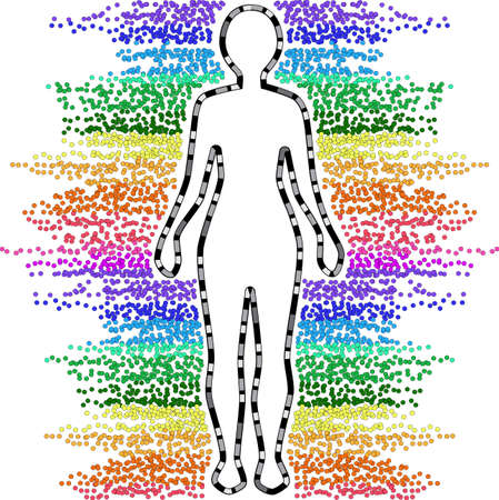 Genome-wide association study in humansのイラスト素材