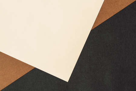 Paper for pastel overlap in black, beige and terracotta colors