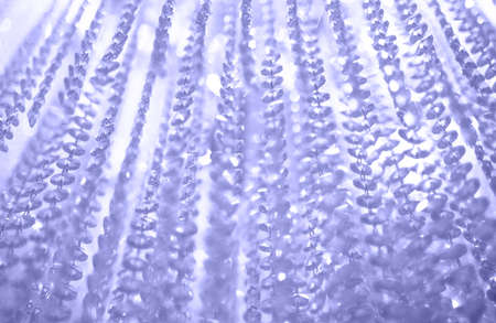 Abstract defocused crystal background. Toned in trendy color of year 2022. Great backdrop for your...