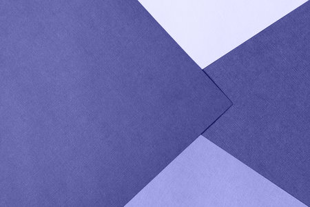 Paper for pastel overlap in trendy blue color for background, banner, presentation template. Toned in trendy color of year 2022. Creative modern background design.の写真素材