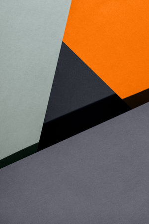 Paper for pastel overlap in orange, grey and black colors for background, banner, presentation...