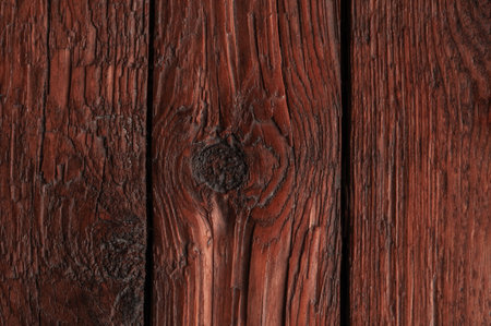 Brown wood surface as natural background for your design. Vintage painted wooden texture. Top view...
