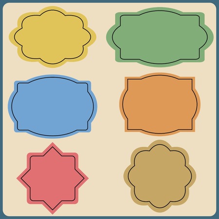 Set Of Frame For Designのイラスト素材