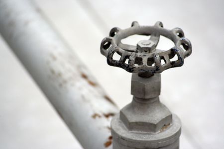 valve to open and release water or gasの写真素材