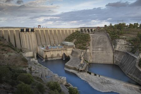 Swamp and Dam of the Alcantara Swampの写真素材