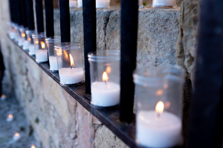 Lighting a Candle in a Place of Worship