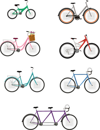 Bike Vector Setのイラスト素材