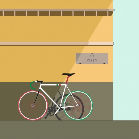 Pista via Italyのイラスト素材