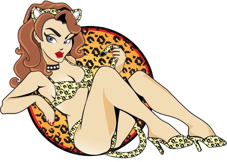 Sexy Cat Girlのイラスト素材