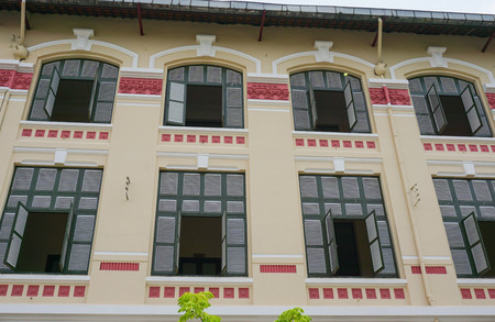 Detail of The Opera House in Ho Chi Minh City, Vietnam, built by the French architect Ferret Eugene in 1897.のeditorial素材