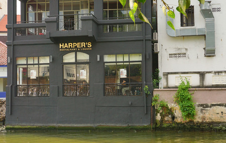 MALACCA, MALAYSIA - SEP 5, 2015. Historical part of the old Malaysian town in Malacca. It was listed as a UNESCO World Heritage Site together with George Town on 2008.のeditorial素材