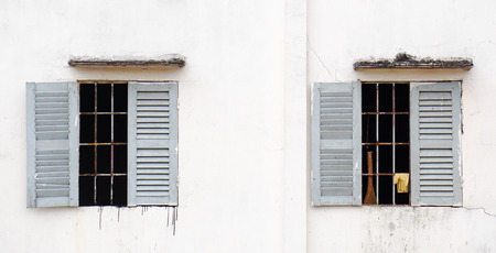 Windows on the wall in southern Vietnam.