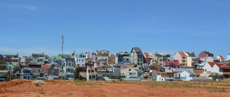 HANOI, VIETNAM - SEP 5, 2015. View of Hanoi from the top. The famous architecture of the city attracts many tourists. Hanoi is the capital and second largest in Vietnam.のeditorial素材