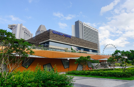 Singapore - Dec 14, 2015. Marina Square building at business district in Singapore.のeditorial素材