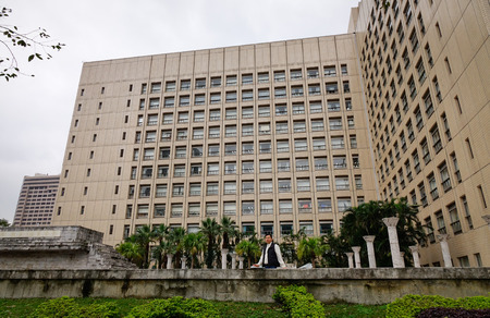 Taipei, Taiwan - Jan 8, 2016. City Hall Building in Taipei, Taiwan.のeditorial素材