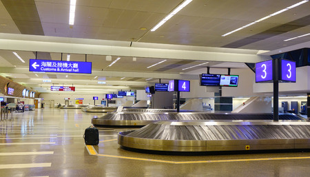 Taipei, Taiwan - Nov 23, 2016. Baggage Hall at Taoyuan Airport, Taipei, Taiwan. Taoyuan International Airport has two passenger terminals housing a total of 49 airline partners.のeditorial素材
