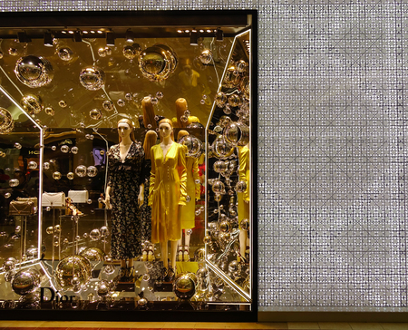 Kuala Lumpur, Malaysia - Jan 2, 2017. Facade of a Dior boutique at the KLCC Shopping Mall in KL, Malaysia. Christian Dior perfume is the worlds fourth largest one by revenue.のeditorial素材
