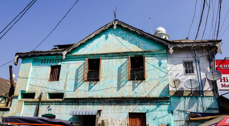 Pyin Oo Lwin, Myanmar - Feb 12, 2017. Old colonial houses in Pyin Oo Lwin, Myanmar. The small town of Pyin Oo Lwin is a reminder of the British colonial times in Myanmar.のeditorial素材