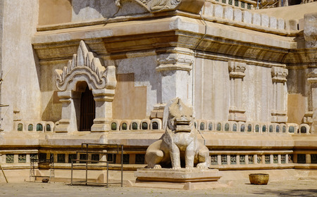 Architecture of the Ananda Temple in Bagan, Myanmar. The Ananda Temple located in Bagan, is a Buddhist temple built in 1105 AD.の写真素材