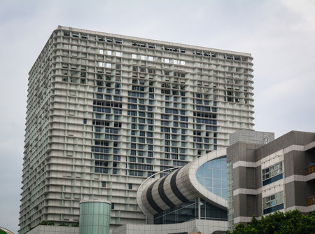 Taipei, Taiwan - Mar 23, 2015. Finance buildings at business district in Taipei, Taiwan. The economy of Taiwan is the 5th largest economy in Asia.のeditorial素材