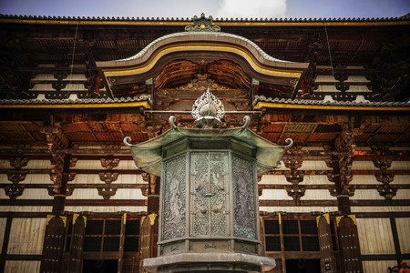Main hall of Todai-ji Temple in Nara, Japan. Todaiji is one of Japan's most famous and historically significant temples and a landmark of Nara.のeditorial素材