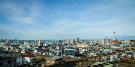 Tokyo, Japan - Jan 2, 2016. Many buildings at Taito District in Tokyo, Japan. At over 13 million people, Tokyo is the core of the most populated urban area in the world.のeditorial素材