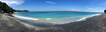 Seascape of Lombok Island, Indonesia. Lying to the east of Bali, Lombok is the quieter and less developed alternative to its more famous neighbour.の写真素材