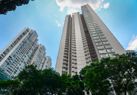 Singapore - May 13, 2016. A Modern buildings located in Chinatown, Singapore. Singapore is a...