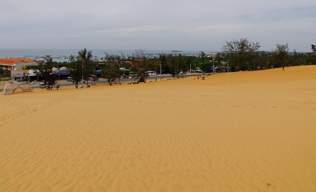 Mui Ne, Vietnam - Jun 3, 2017. Landscape of the sand dunes in Mui Ne, Vietnam. Sand Dunes just outside of Mui Ne are one of Vietnam charming geological oddities.のeditorial素材