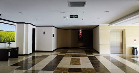 Dalat, Vietnam - Aug 17, 2017. Interior of luxury hotel in Dalat, Vietnam. Da Lat is a popular tourist destination, located 1500m above sea level on the Langbian Plateau.のeditorial素材