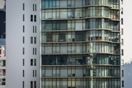 Singapore - Jun 13, 2017. Details of a modern apartment in Singapore. Singapore is one of the most popular travel destinations in the world for a lot of reasons.のeditorial素材
