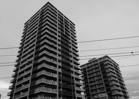 Tokyo, Japan - Sep 30, 2017. Modern buildings in Tokyo, Japan. The Greater Tokyo Area is the most populous metropolitan area in the world, consisting of the Kanto region of Japan.のeditorial素材