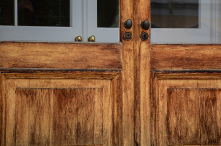 Detail of wooden door at an ancient palace in Saint Petersburg, Russia.のeditorial素材