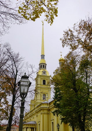 Church of the Peter and Paul Fortress in St. Petersburg, Russia.のeditorial素材