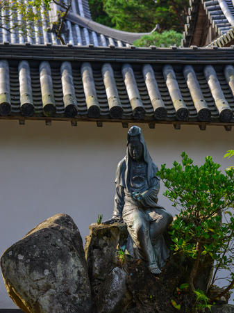 Guanyin Bronze Statue of Zuigan-ji Temple in Matsushima, Japan.のeditorial素材