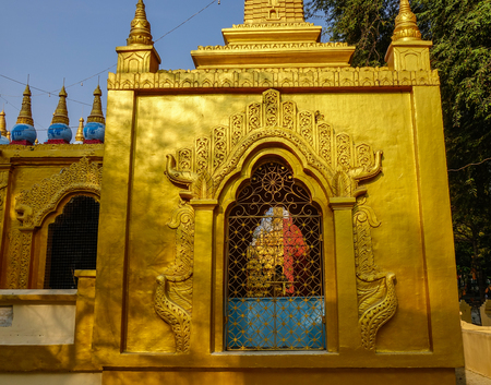 Part of ancient Buddhist temple in Mandalay, Myanmar.のeditorial素材