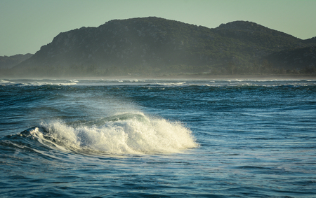 Big waves on the sea in Ninh Thuan, South Coast of Vietnam.の写真素材