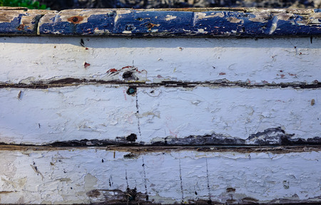 Wooden wall of an old seaside house in Grand Baie, Mauritius.の写真素材