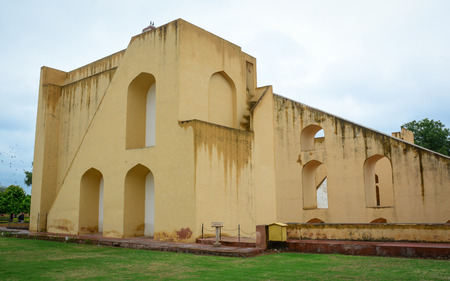 Jaipur, India - Jul 27, 2015. Astronomical Observatory (Jantar Mantar) in Jaipur, India. Jantar Mantar is a collection of 19 instruments built by the Rajput king.のeditorial素材