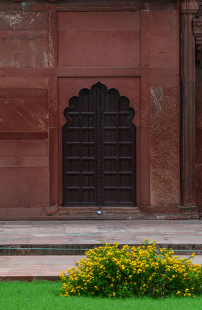 Interior of Agra Fort in Agra, India.のeditorial素材