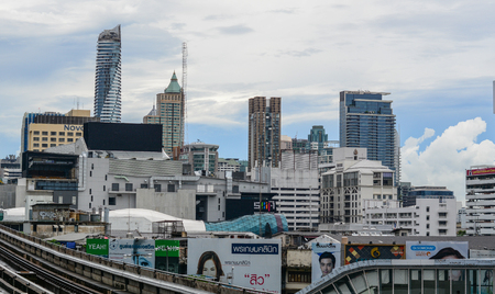 Bangkok, Thailand - Jun 17, 2016. Cityscape of Bangkok, Thailand. Bangkok is the heart of the country investment and development.のeditorial素材