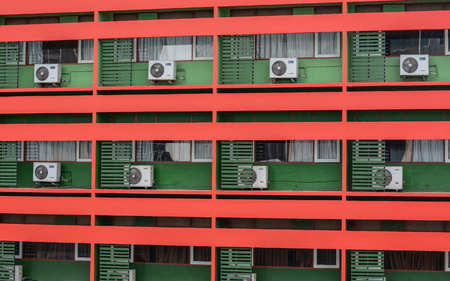 Bangkok, Thailand - Jun 17, 2016. Details of a building in Bangkok, Thailand. Bangkok is the heart of the country investment and development.のeditorial素材