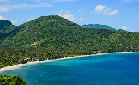 Beautiful seascape at sunny day in Lombok Island, Indonesia.の写真素材