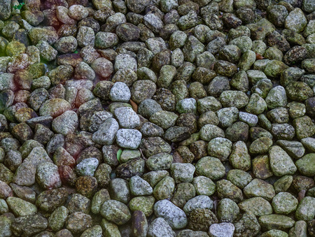 Rocks at a small zen garden in Kyoto, Japan.