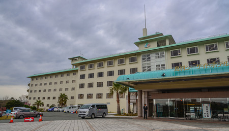 Matsusaka, Japan - Mar 18, 2018. View of a luxury resort near Ise Bay at summer day in Matsusaka, Japan.のeditorial素材