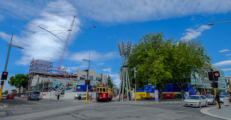 Christchurch, New Zealand - Nov 6, 2016. Cityscape of Christchurch, New Zealand. Christchurch is the second largest manufacturing centre in New Zealand.のeditorial素材
