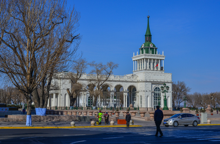 Harbin, China - Feb 22, 2018. Government buildings in Harbin, China. Harbin is largest city in the northeastern region of China.のeditorial素材